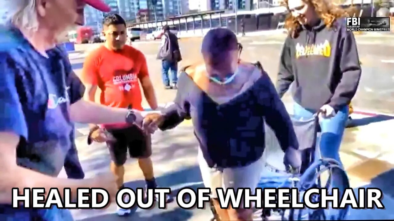 HEALED & GETS OUT OF WHEELCHAIR BY A HOMELESS MAN