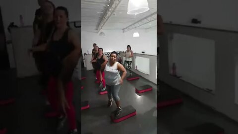 aula de Step na Félix