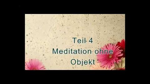 Meditation ohne Objekt