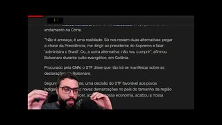 Bolsonaro DESOBEDECE STF sobre 'TERRAS INDÍGENAS'