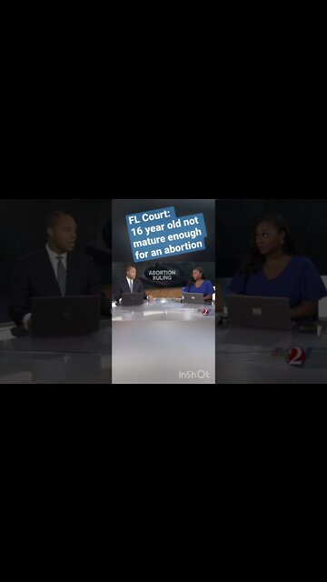 FL Judge: Teen “not mature enough” to get abortion. #shorts #abortion