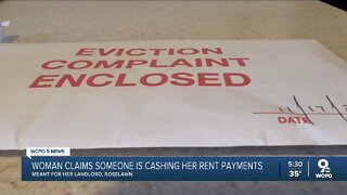 Woman facing eviction claims someone is cashing payments to landlord