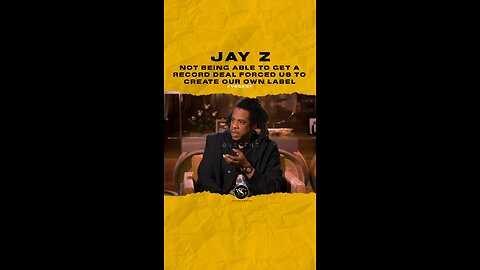 #jayz Not being able to get a record deal forced us to create our own label. 🎥 @peacock