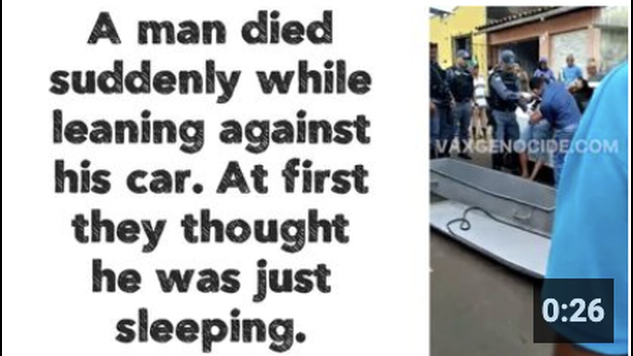 A man died suddenly while leaning against his car. At first they thought he was just sleeping.