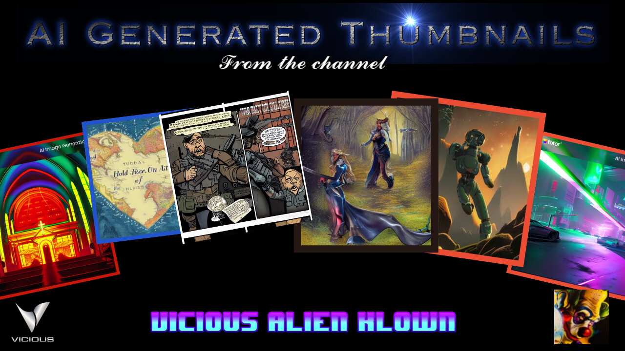 AI Generated Thumbnails from the channel!