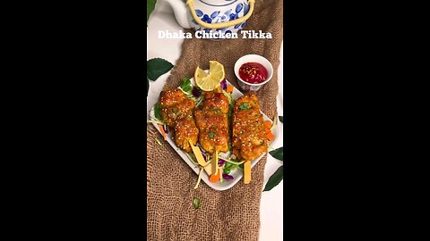 Dhaka Chicken Tikka | #dhakachicken #sesamechicken #chickensticks #chickenskewers #chickenkebab