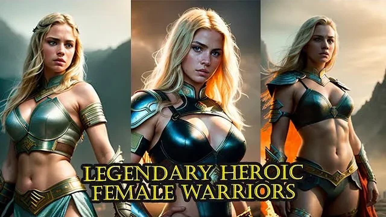 LEGENDARY HEROIC FEMALE WARRIORS, ( AI ART, AI GENERATORS ) @MIX_IMAGI