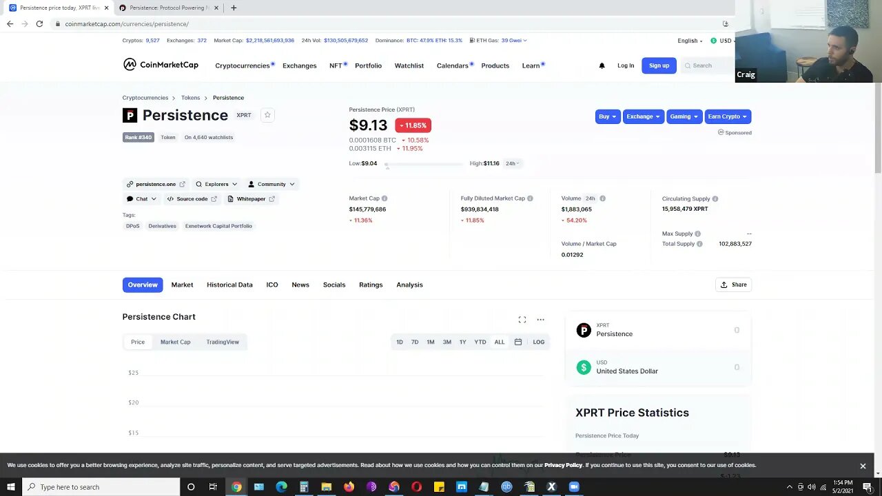Psychic Insight: Persistence token (cryptocurrency predictions)
