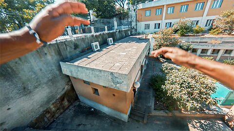 Lisbon Rooftop Parkour POV