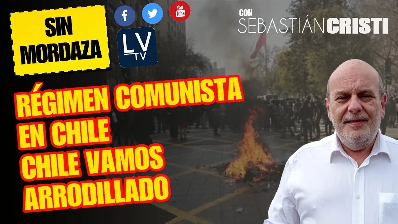 Régimen Comunista en Chile y Chile Vamos arrodillado