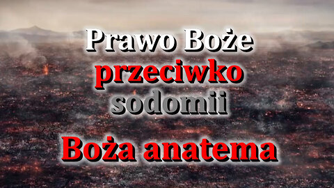 Prawo Boże przeciwko sodomii. Boża anatema