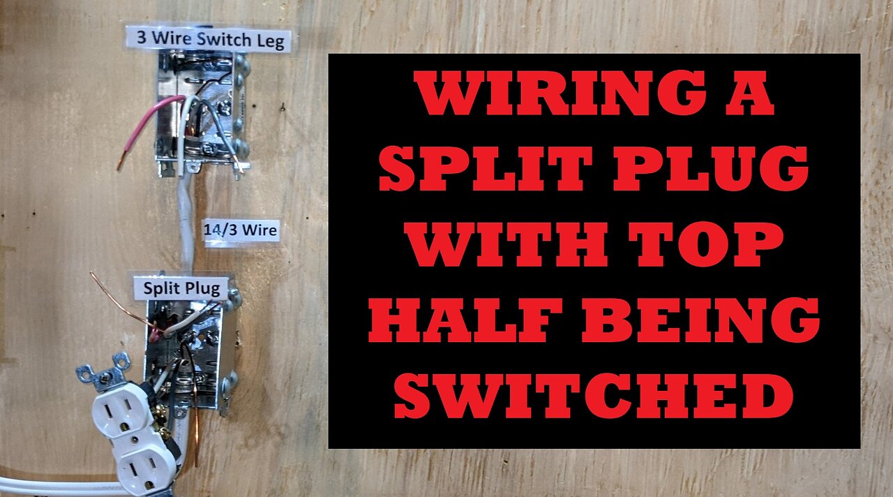 Split Plug Explained And Wired With Top Half Switched!