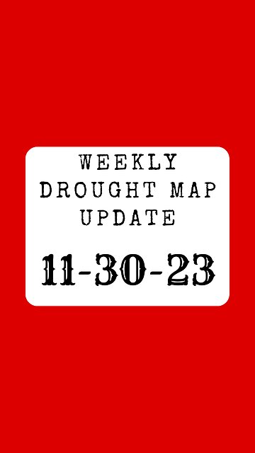 Weekly Drought Map 11-30-23