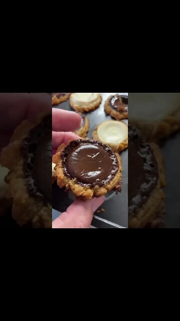 Peanut Butter Cup Cookies! #shorts