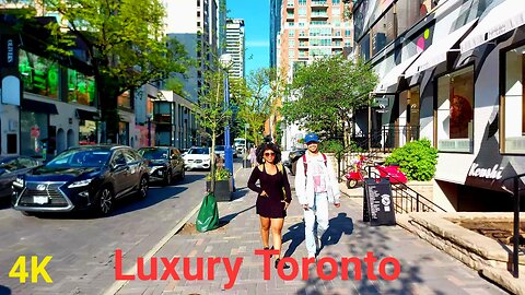 【4K】Luxury Yorkville Village Toronto Canada 🇨🇦