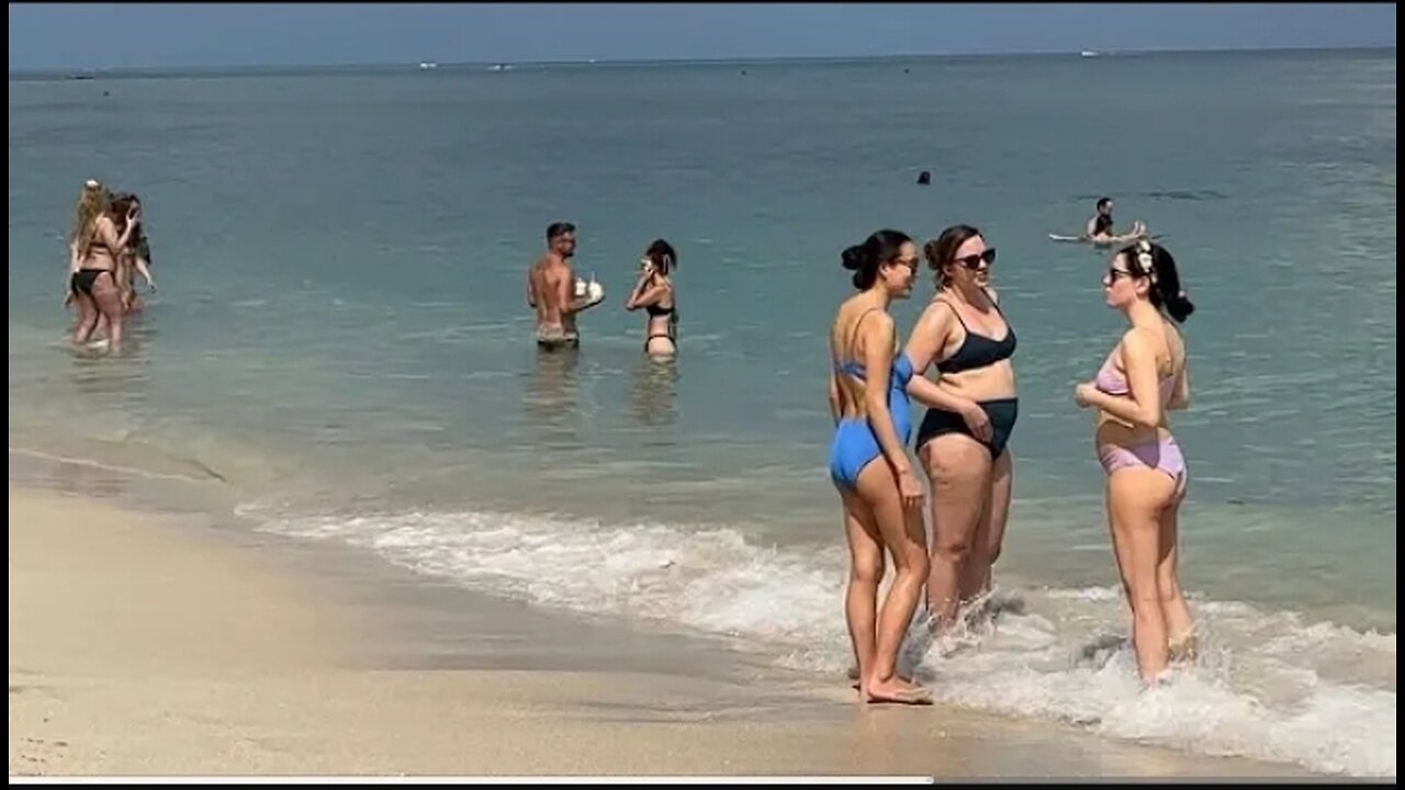🇺🇸 Hot day at Miami beach walk | beach walk 4k
