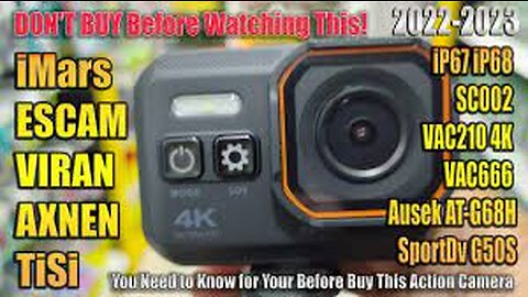 Action cam sport IP67 4k unboxing