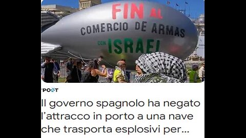 Flash: Spagna rifiuta navi di Israele!