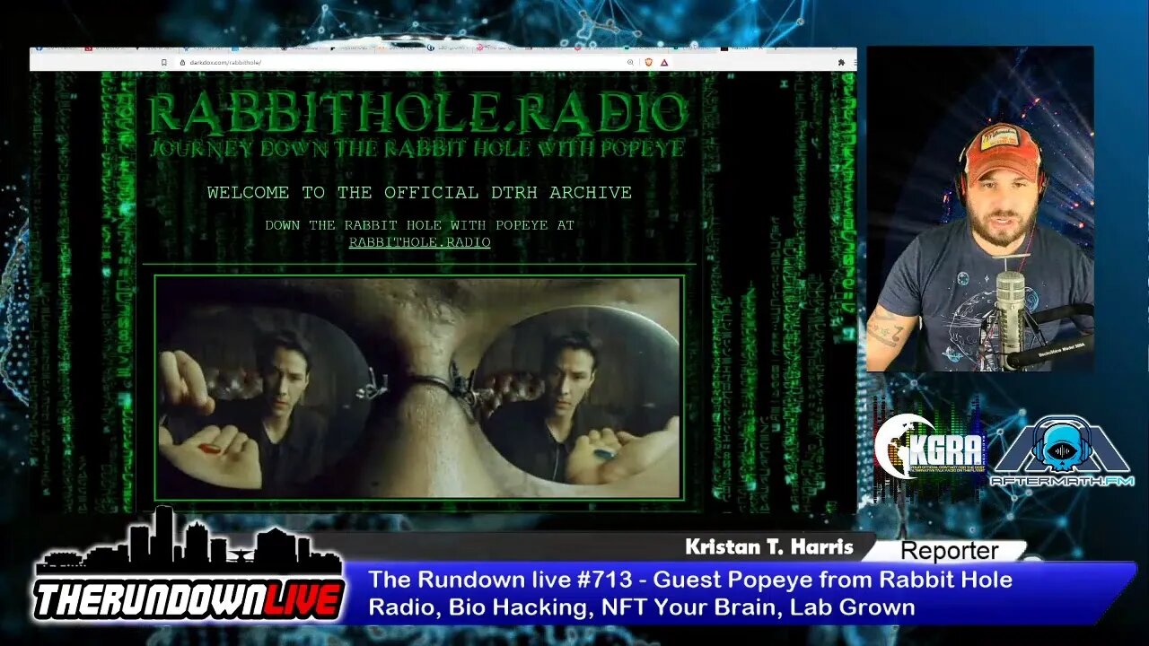 The Rundown live #713 - Guest Popeye from Rabbit Hole Radio, Bio Hacking, NFT Your Brain, Lab Grown