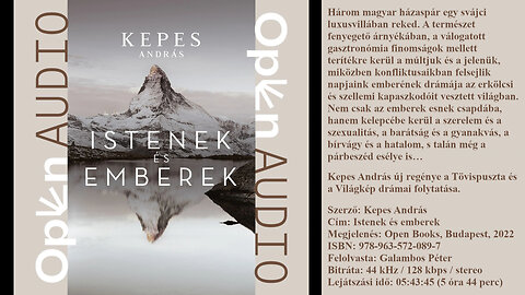 Kepes András: Istenek és emberek. Open Books, Budapest, 2022