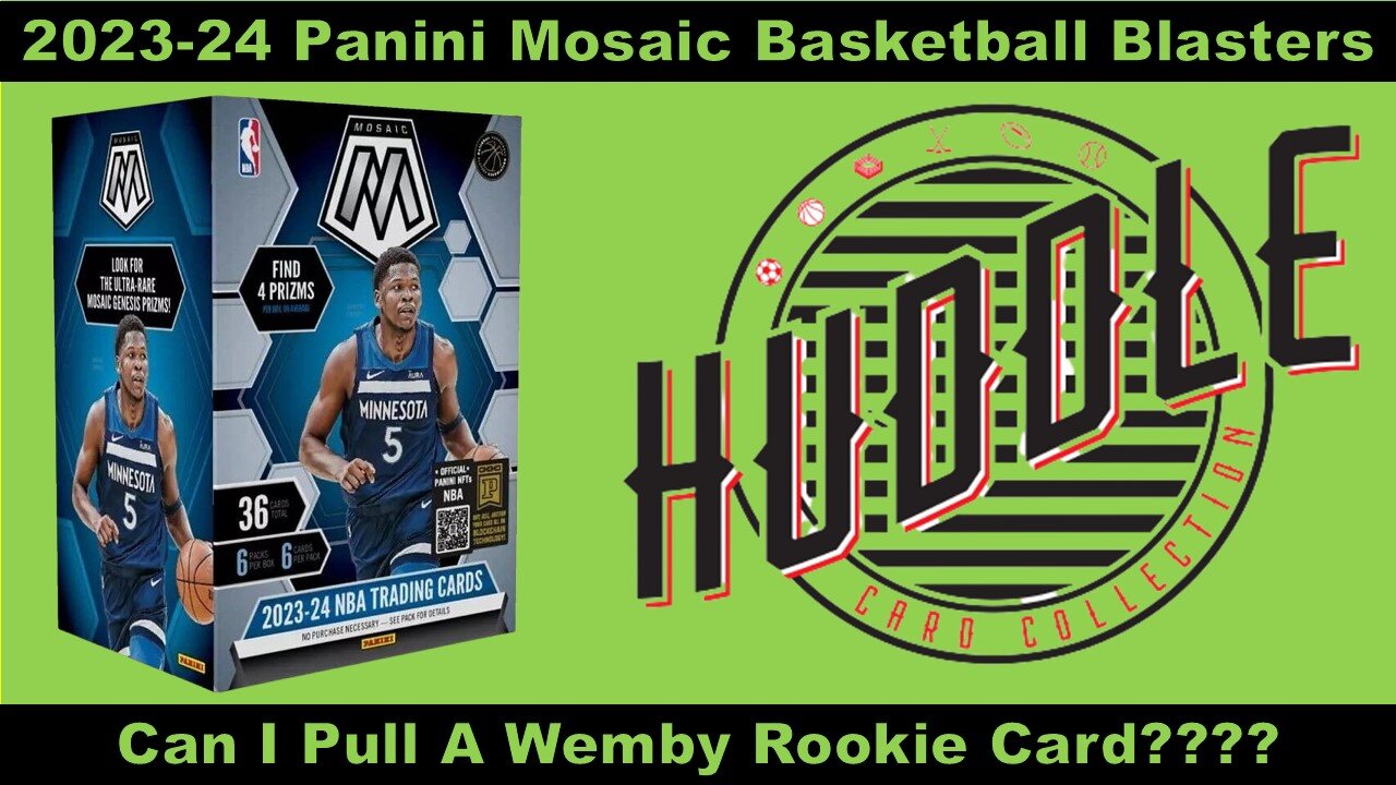 BOOM!!!! Pulling Not 1 but 2 Wemby Cards Out Of 2023-24 Mosaic Basketball Blasters