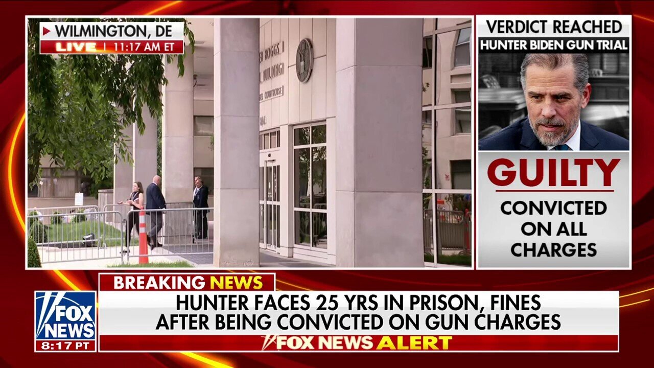 Hunter Biden Found Guilty On All Counts In Federal Gun Trial