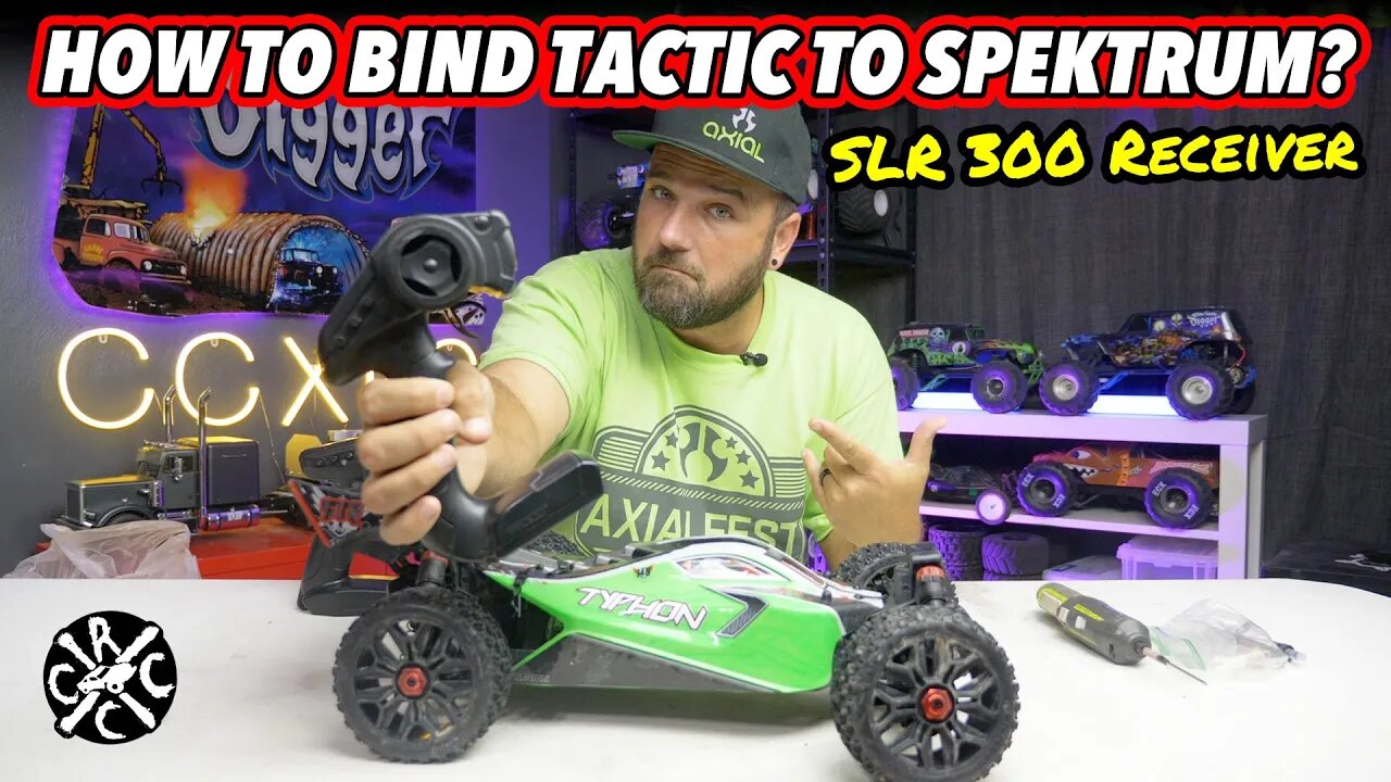 How To Bind A Tactic Radio To The New Spektrum SLR 300 Receiver In The ARRMA 4x4 MEGA and BLX RCs