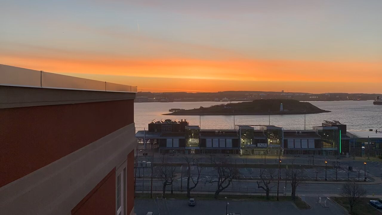 Halifax Nova Scotia sunrise today