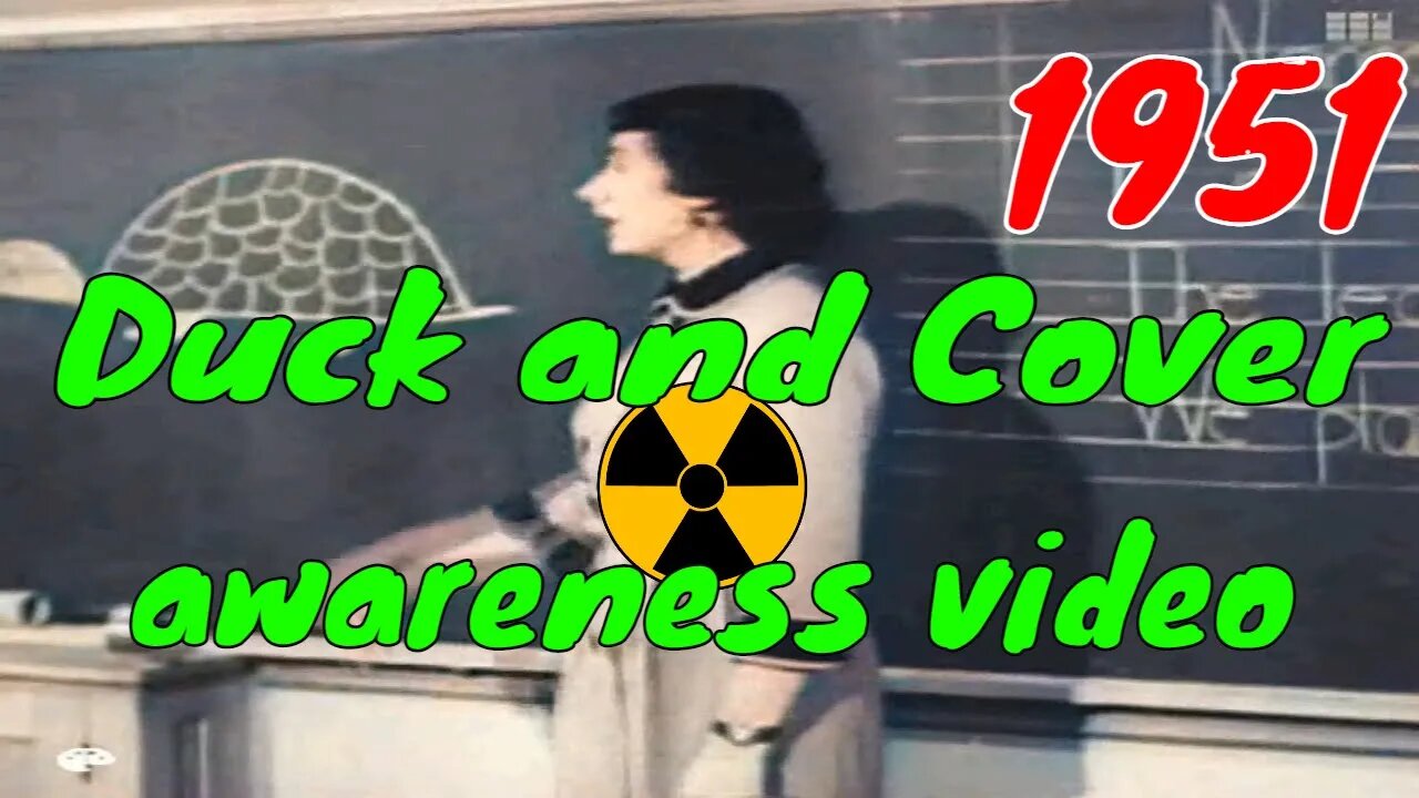 Duck and Cover - Nuclear awareness video (1951) [colourised]