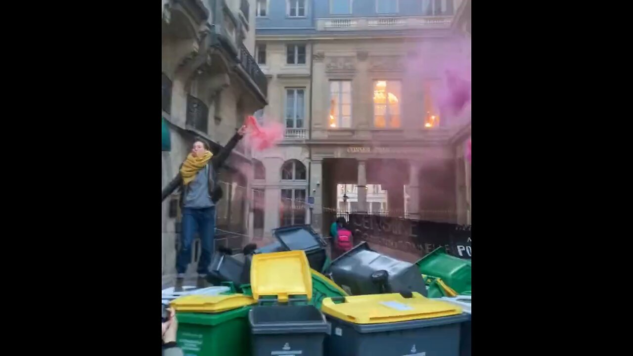 In Paris, protesters against pension reform