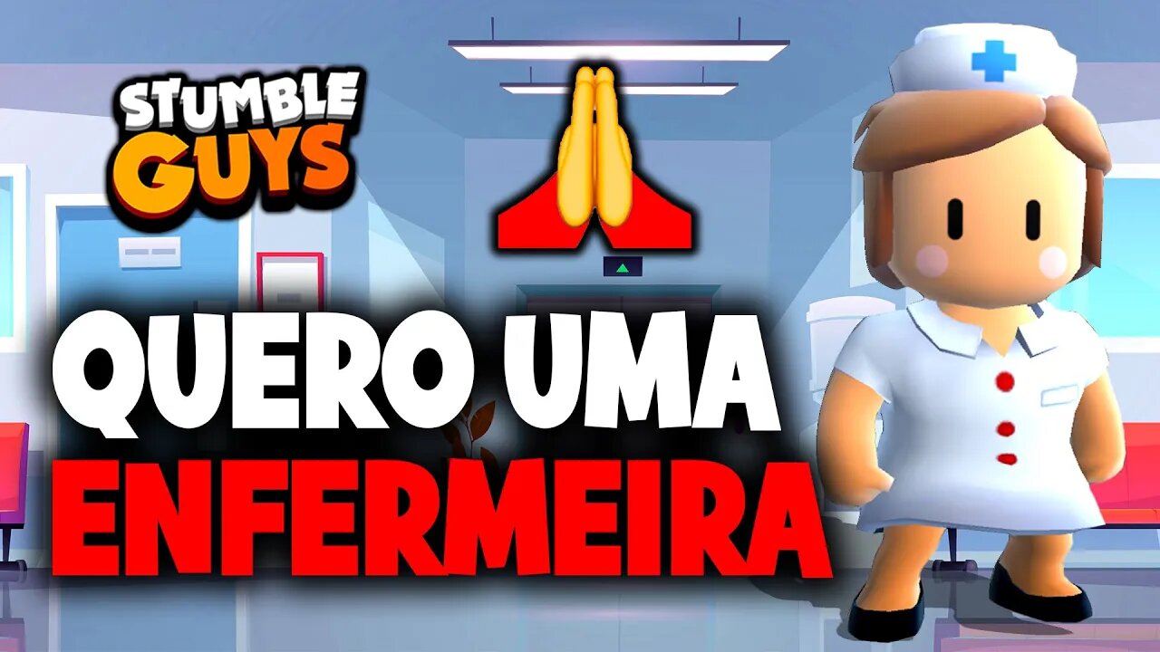 Stumble Guys - Abrindo o passe de Julho em busca da enfermeira