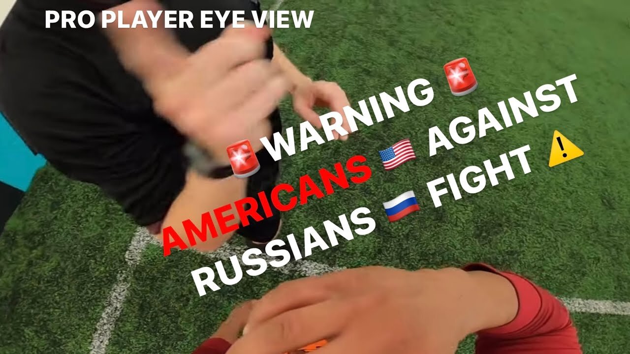🚨WARNING🚨 RUSSIANS FIGHT AMERICANS IN FOOTBALL MATCH IN RUSSIA