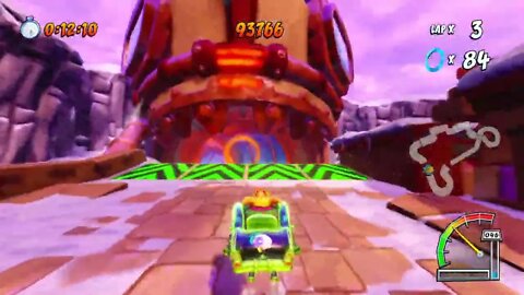 Barin Ruins Ring Rally Gameplay - Crash Team Racing Nitro-Fueled