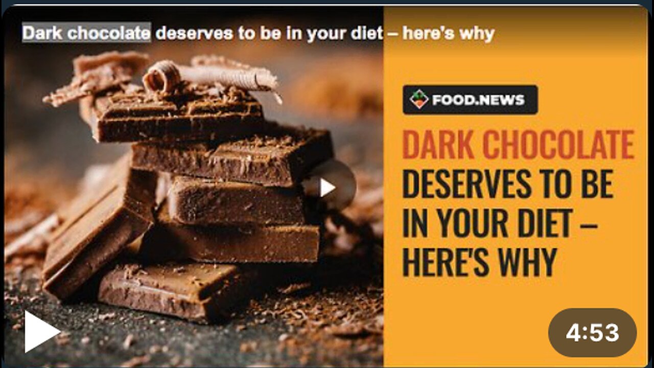 What makes dark chocolate a healthy addition to a balanced diet