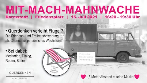 Was ist Wahrheit (Teil 2) - von und mit Victor / Mahnwache Darmstadt, 15.07.2021