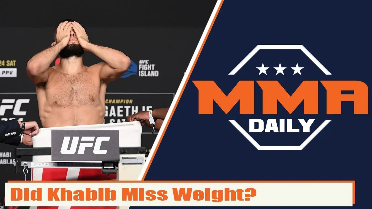 Did Khabib miss weight at 155 lbs? Khabib Nurmagomedov's UFC Weigh in Controversy