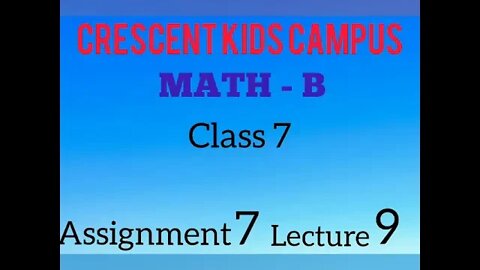 Maths Class 7th V 7