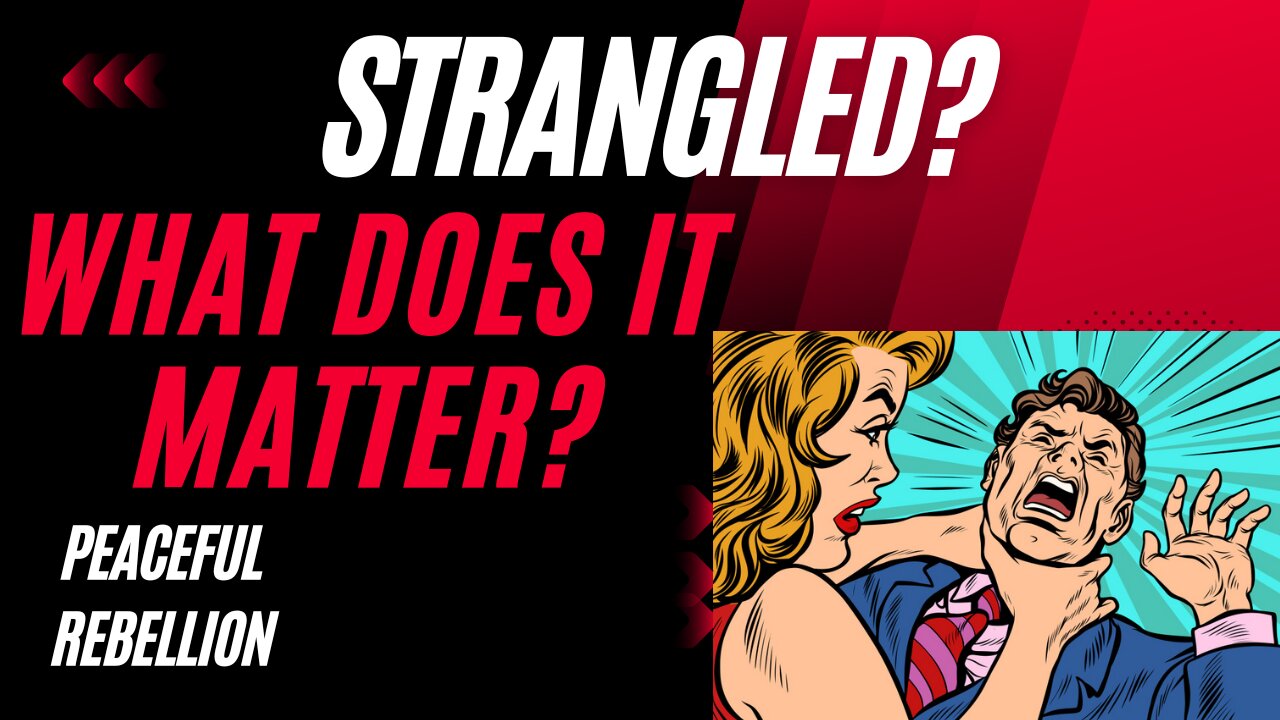 STRANGLED? PROBABLY! Peaceful Rebellion #awake #aware #spirituality #channeling #5d #ascension