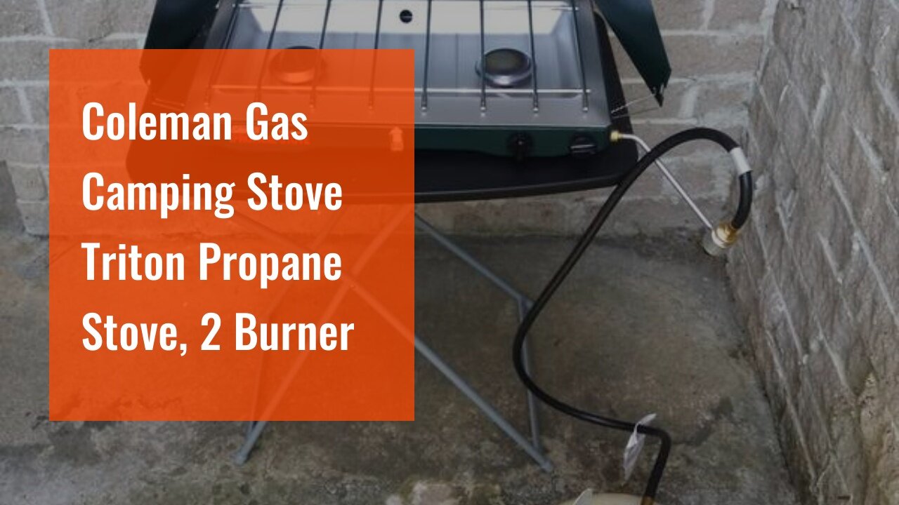 Coleman Gas Camping Stove Triton Propane Stove, 2 Burner