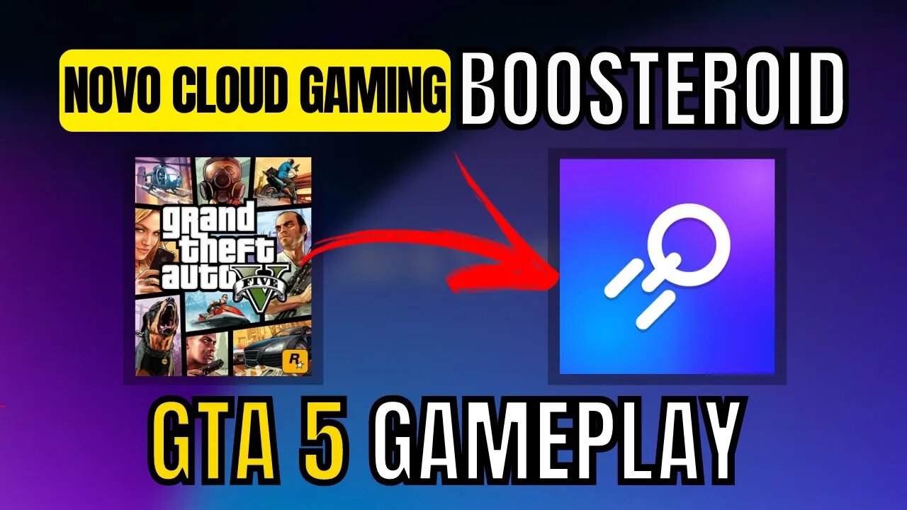 GAMEPLAY de GTA 5 no BOOSTEROID CLOUD GAMING