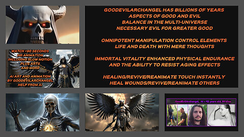 I, GoodEvilArchangel as God of Death | Story, Animation, Art by Me with AI Coding