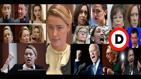 Amber Heard Trial = the American Left. Same type of attitude, scams, lies., psychotic acts etc