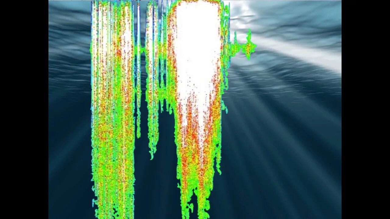 Schumann Resonance TWO WAVE TYPES - Vertical Wave 'Curtain' PLUS White Resonance Wave on TOP!