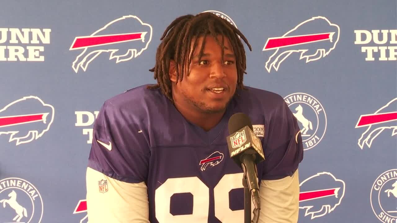 Training Camp Update: Buffalo Bills DT Tim Settle speaks at camp