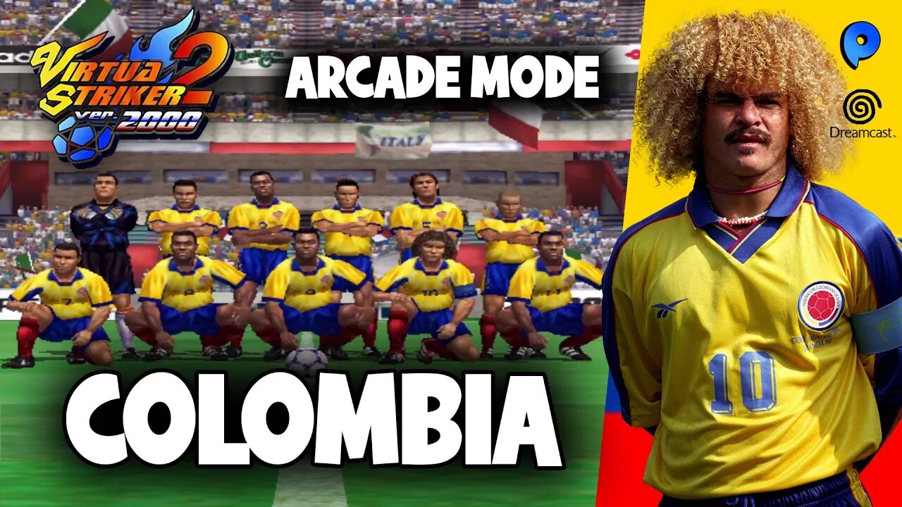 Virtua Striker 2 Ver.2000 - Dreamcast / Arcade Mode - Colombia