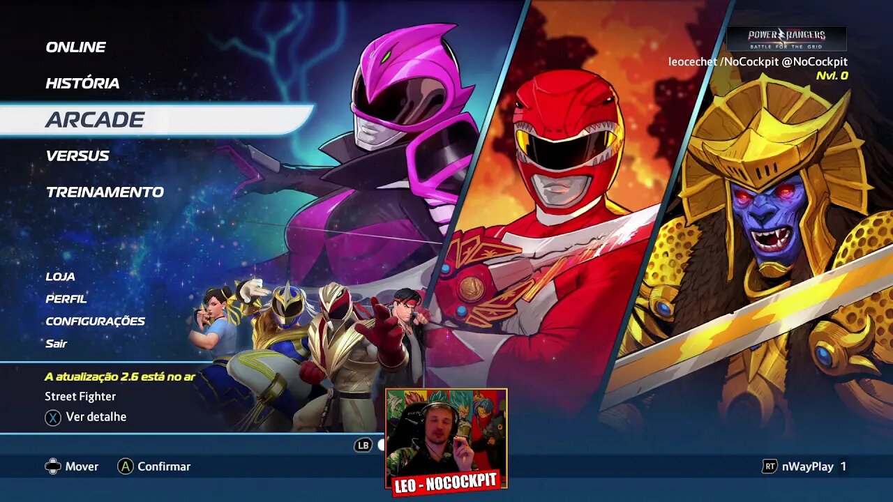 RYU e CHUN LI GAMEPLAY DA NOVA DLC de POWER RANGERS BATTLE FOR THE GRID