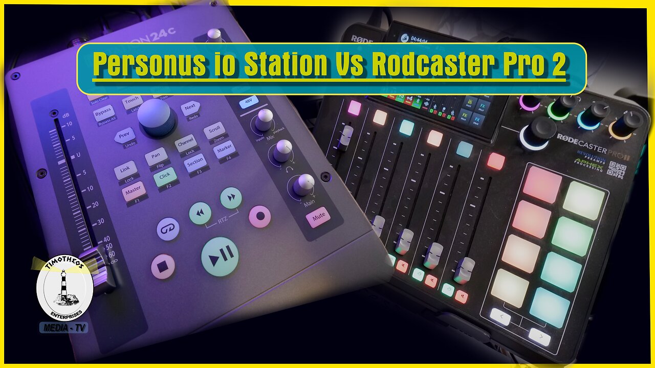 Personus IO Station 24C VS Rodecaster Pro 2