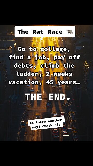 Is the rat race the goal?