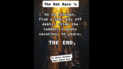 Is the rat race the goal?