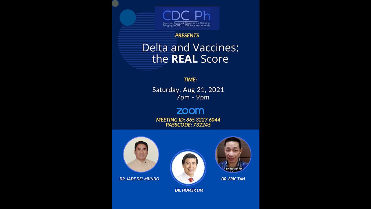 CDC Ph Weekly Huddle: Delta and Vaccines The Real Score